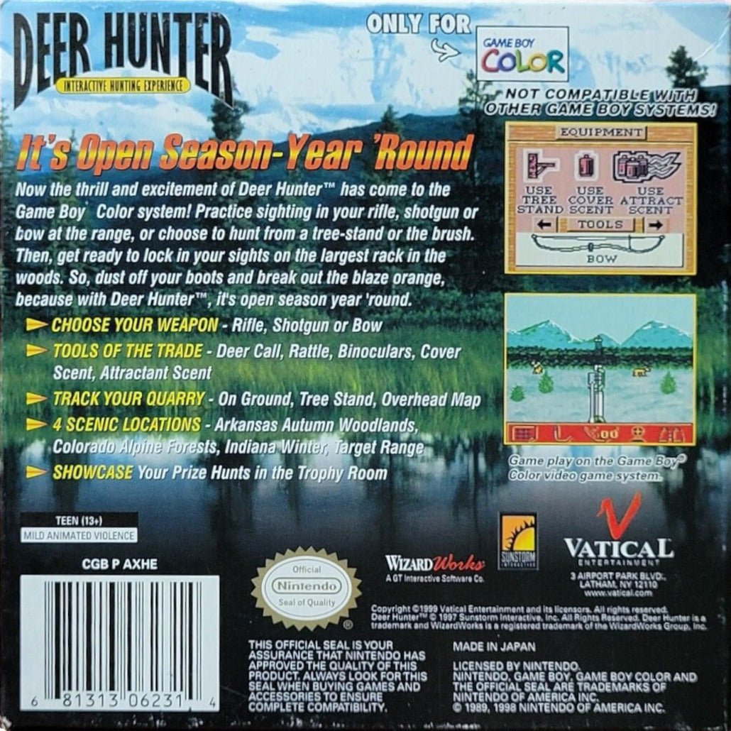 Deer Hunter - GameBoy Color - Retro Island Gaming