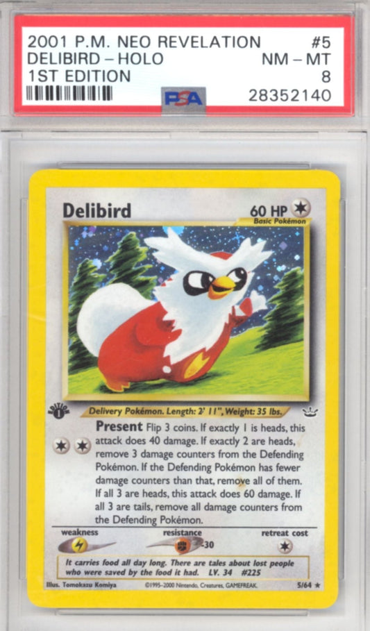 Delibird [1st Edition] #5 - Pokemon Neo Revelation - Retro Island Gaming