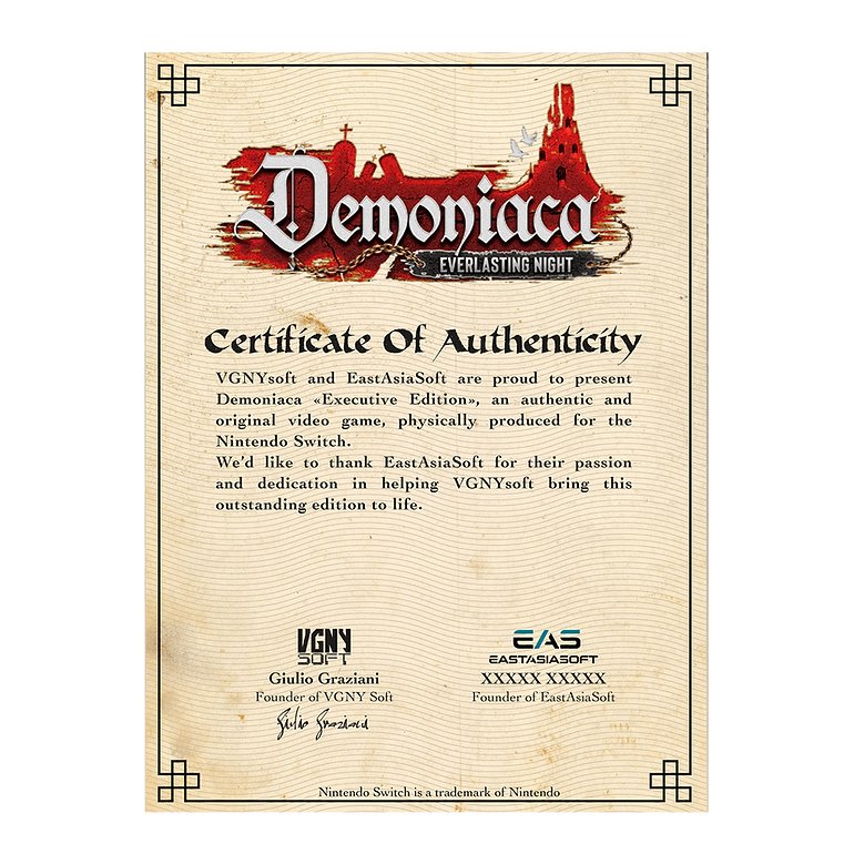 Demoniaca: Everlasting Night - Nintendo Switch - Retro Island Gaming