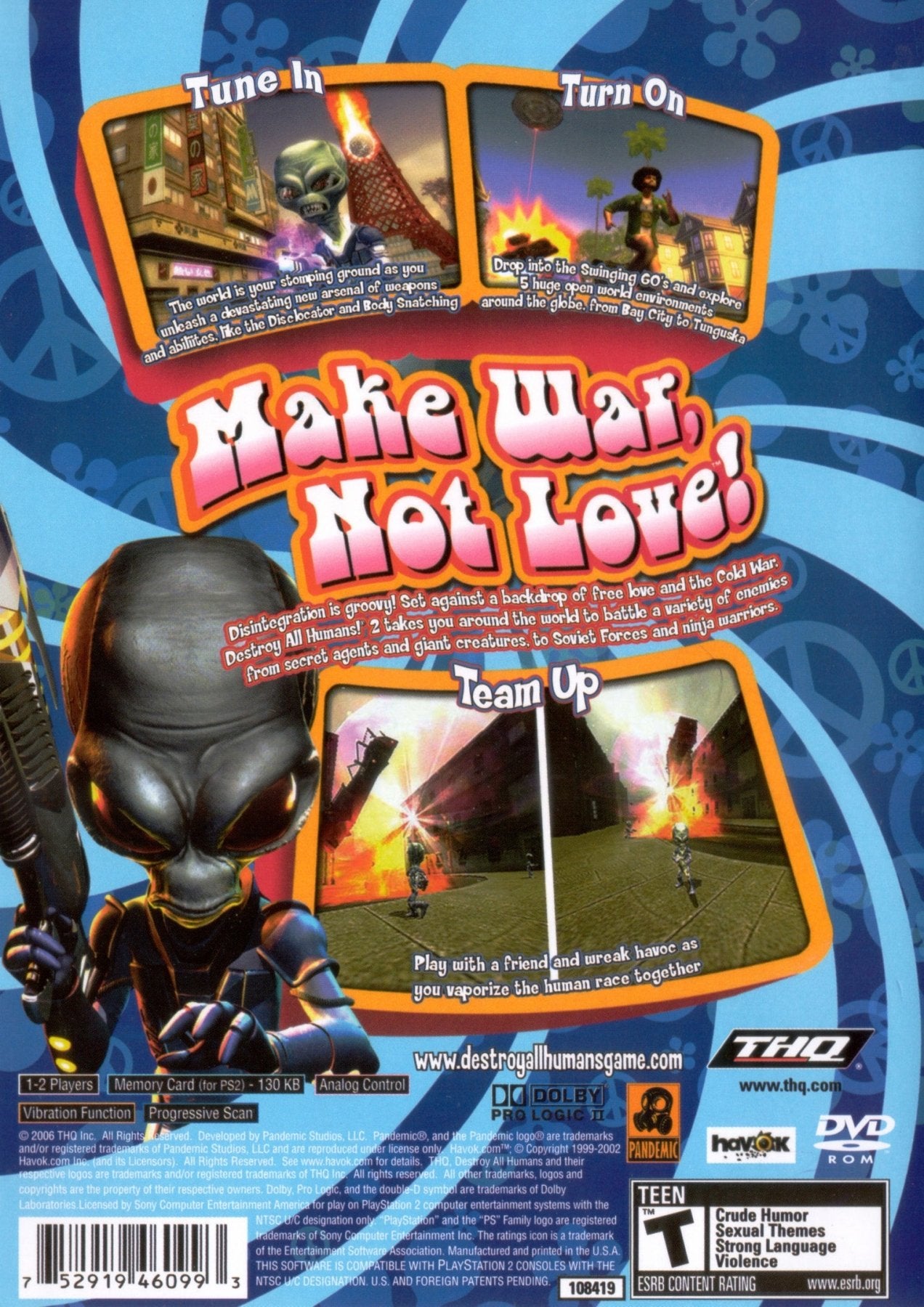 Destroy All Humans 2 - Playstation 2 - Retro Island Gaming