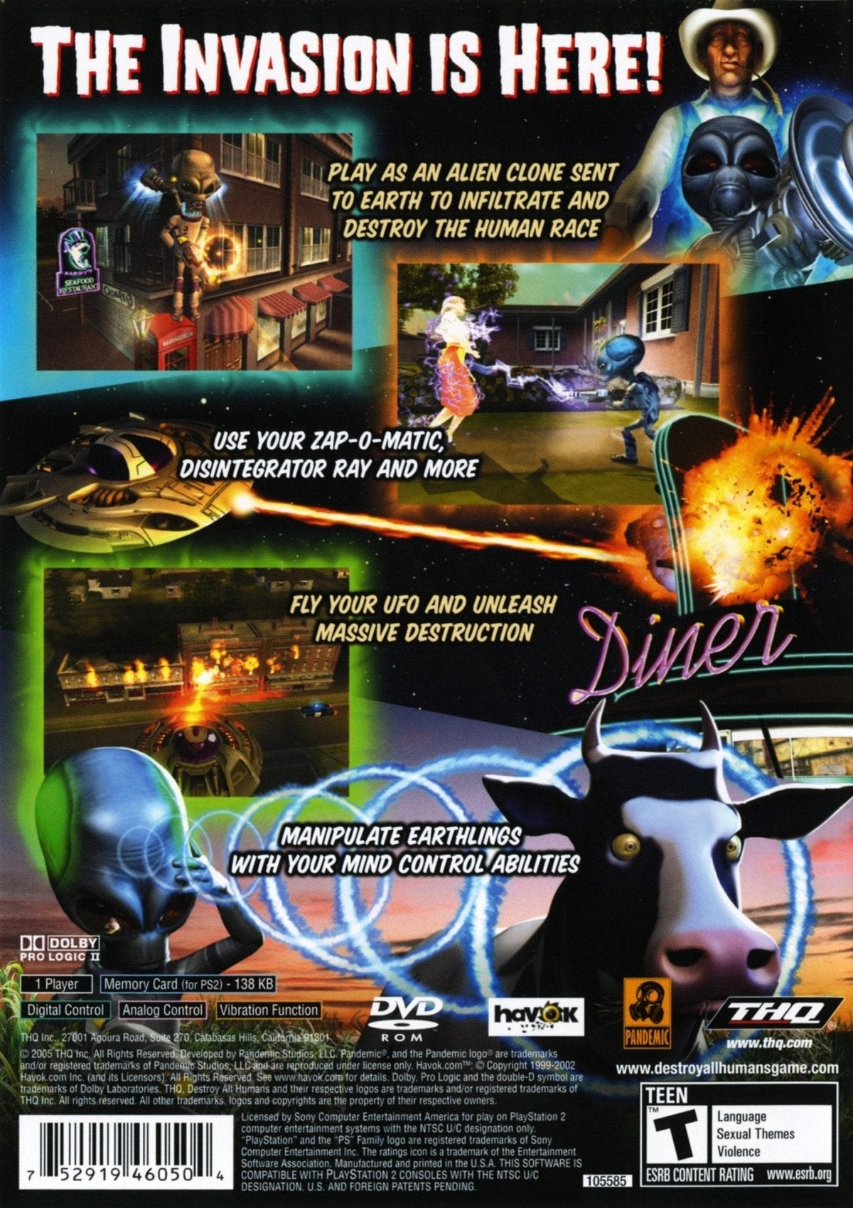 Destroy All Humans - Playstation 2 - Retro Island Gaming
