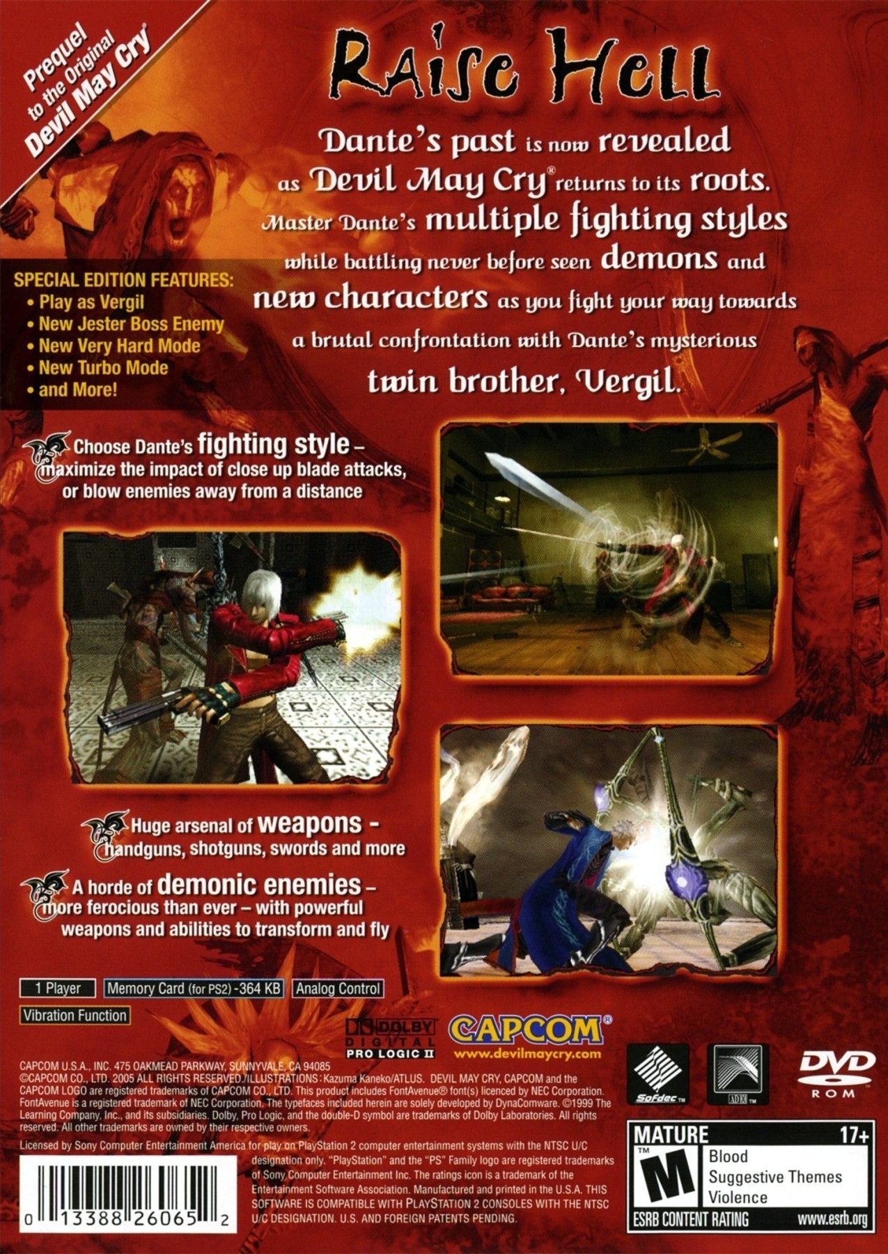 Devil May Cry 3 [Special Edition Greatest Hits] - Playstation 2 - Retro Island Gaming