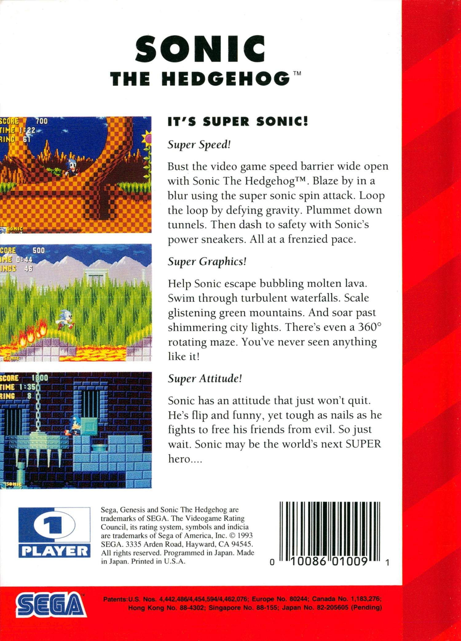 Sonic the Hedgehog [Sega Classic] - Sega Genesis