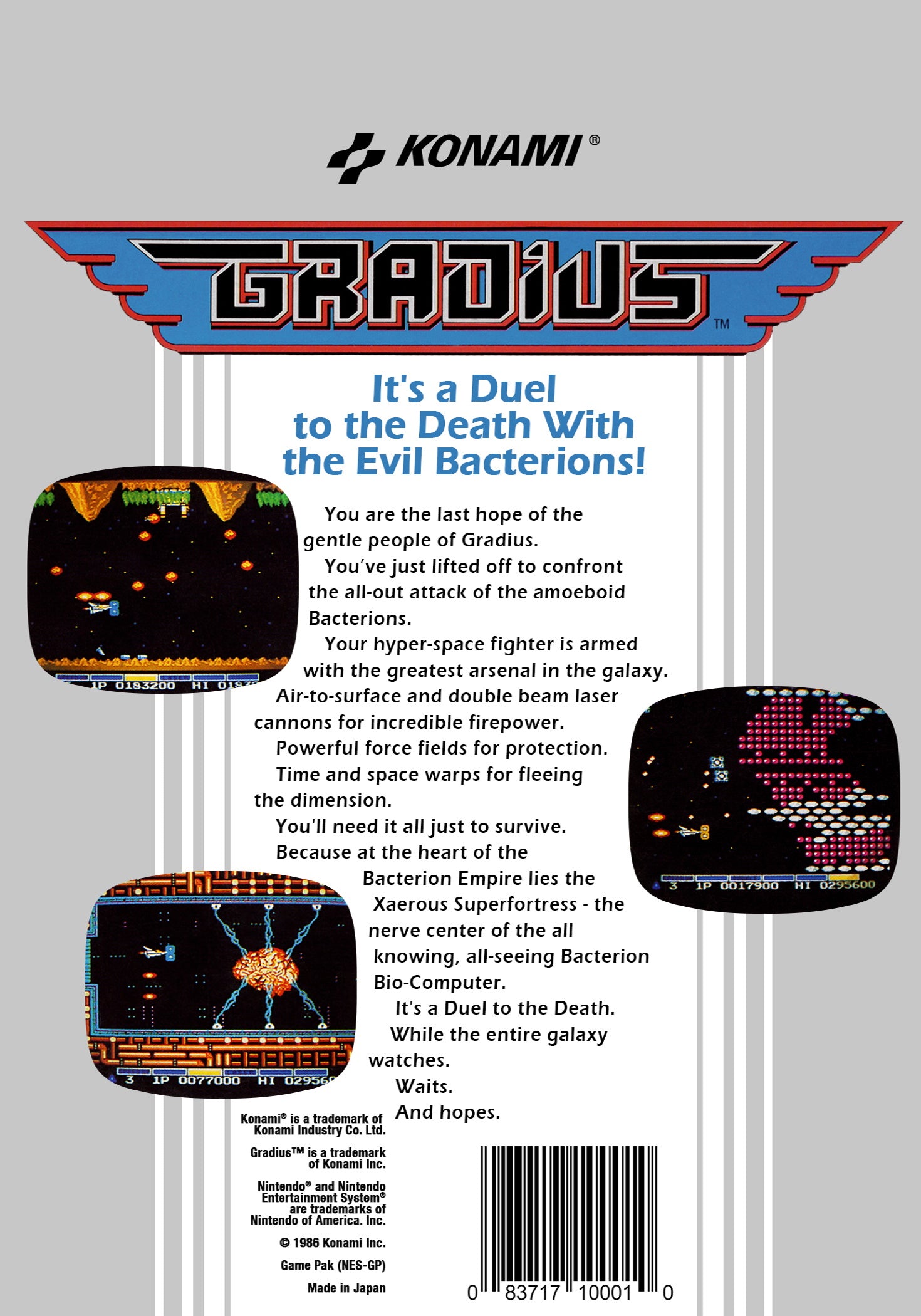 Gradius [5 Screw] - NES