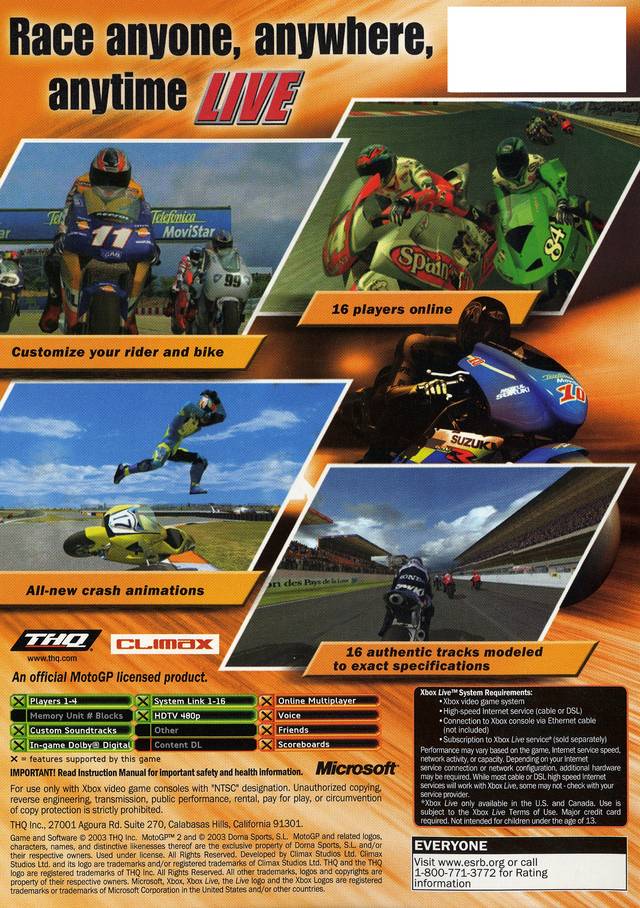 MotoGP 2 - Xbox