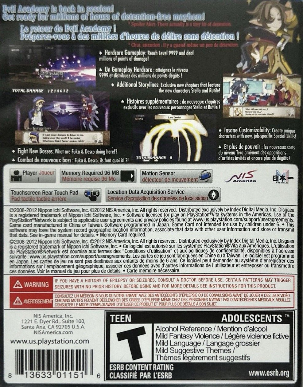 Disgaea 3 Absence of Detention - Playstation Vita - Retro Island Gaming