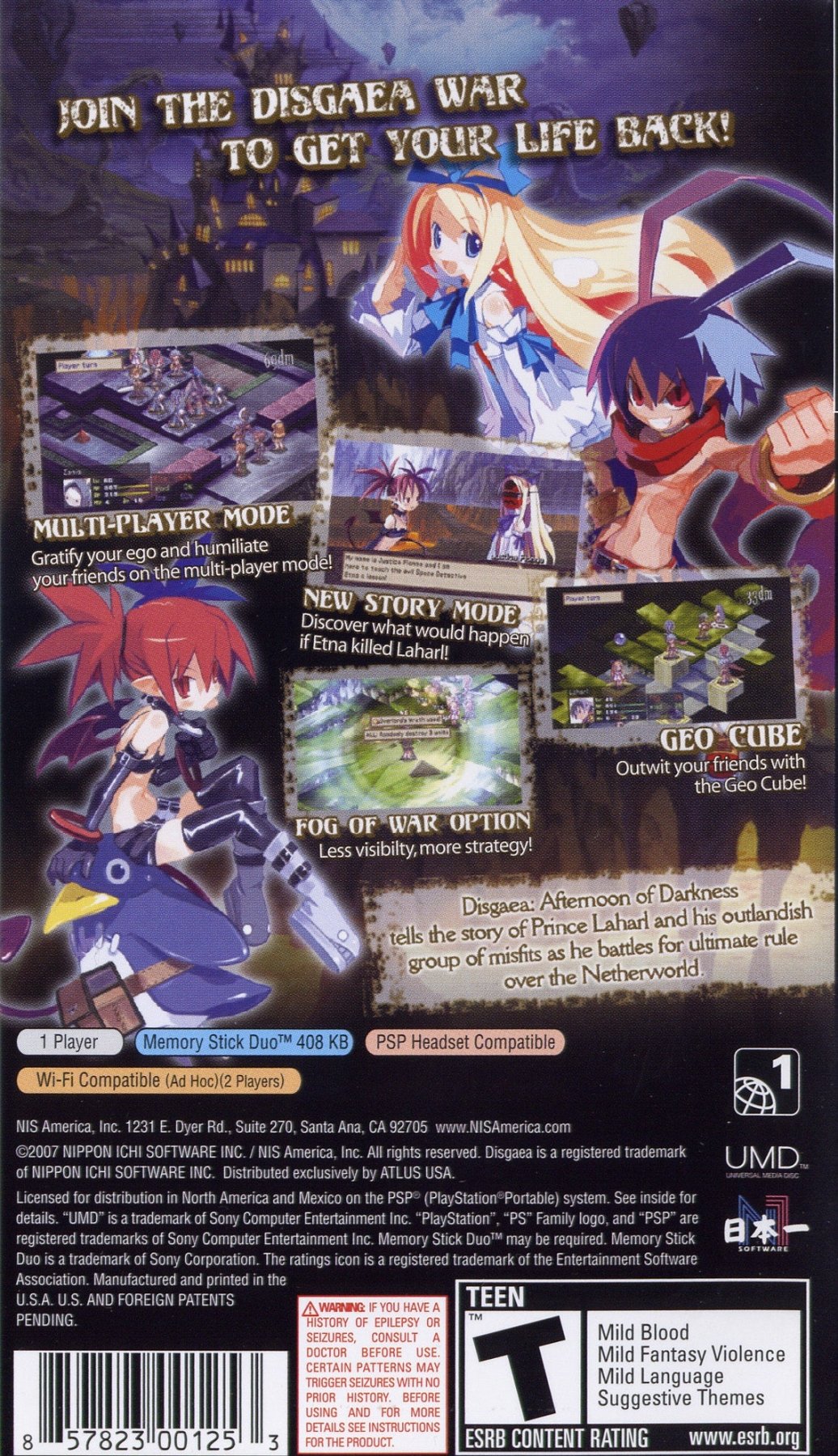 Disgaea Afternoon of Darkness - PSP - Retro Island Gaming