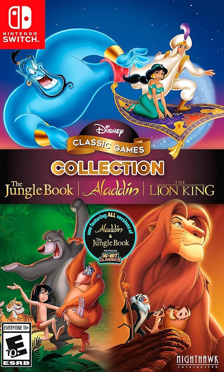 Disney Classic Games Collection: The Jungle Book, Aladdin, & The Lion King - Nintendo Switch - Retro Island Gaming
