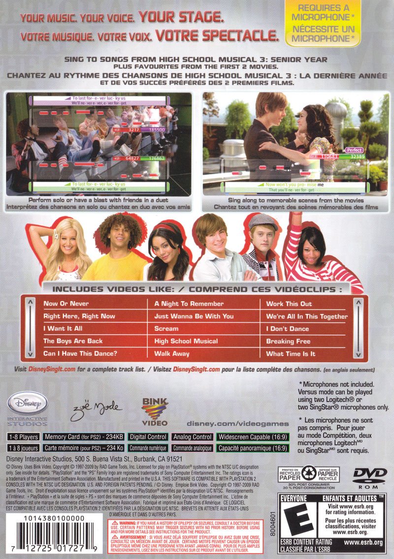 Disney Sing It High School Musical 3 [Bundle] - Playstation 2 - Retro Island Gaming