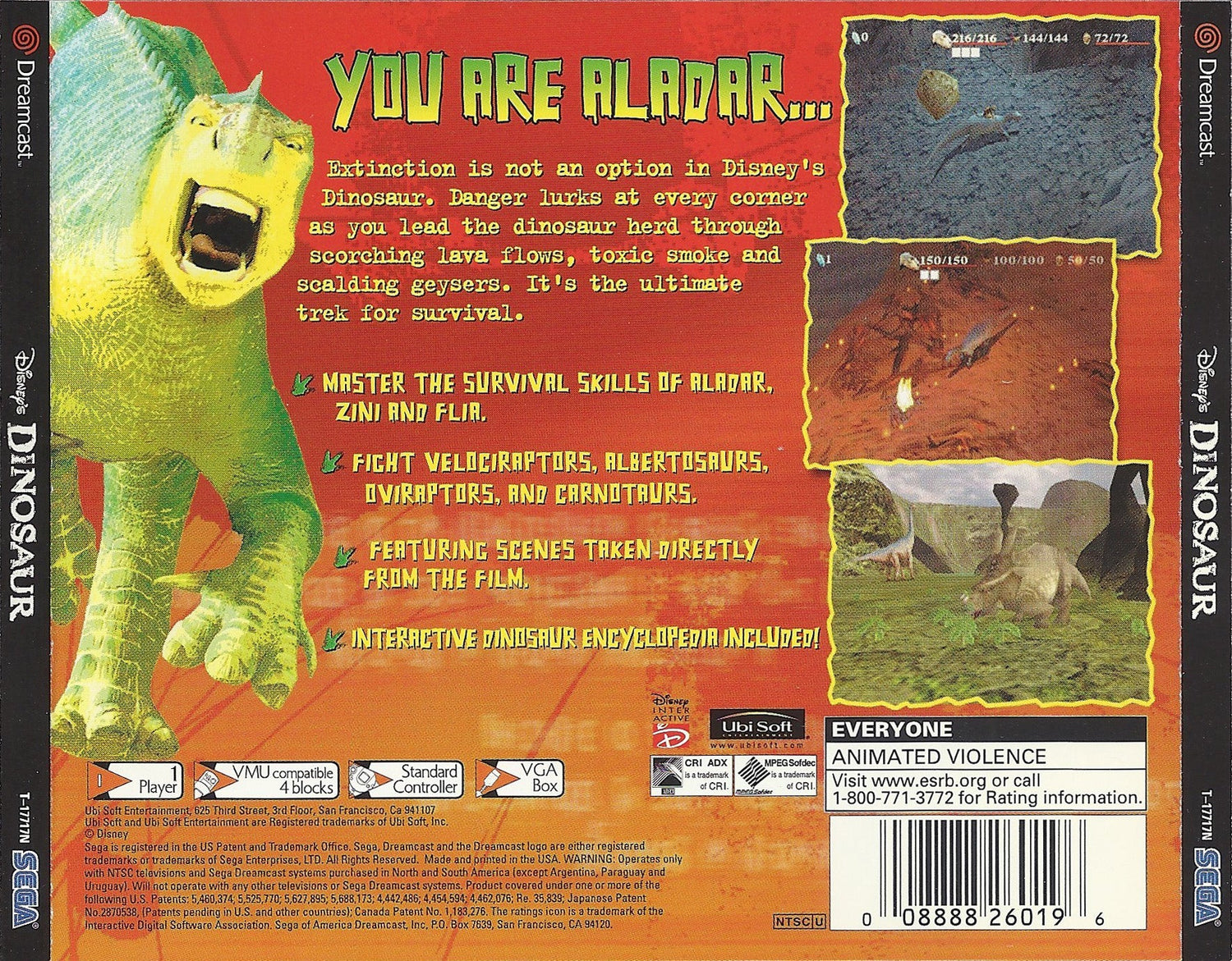 Disney's Dinosaur - Sega Dreamcast - Retro Island Gaming