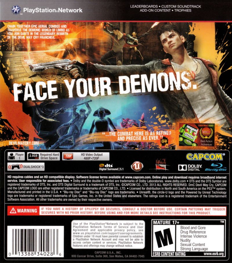 DMC: Devil May Cry - Playstation 3 - Retro Island Gaming