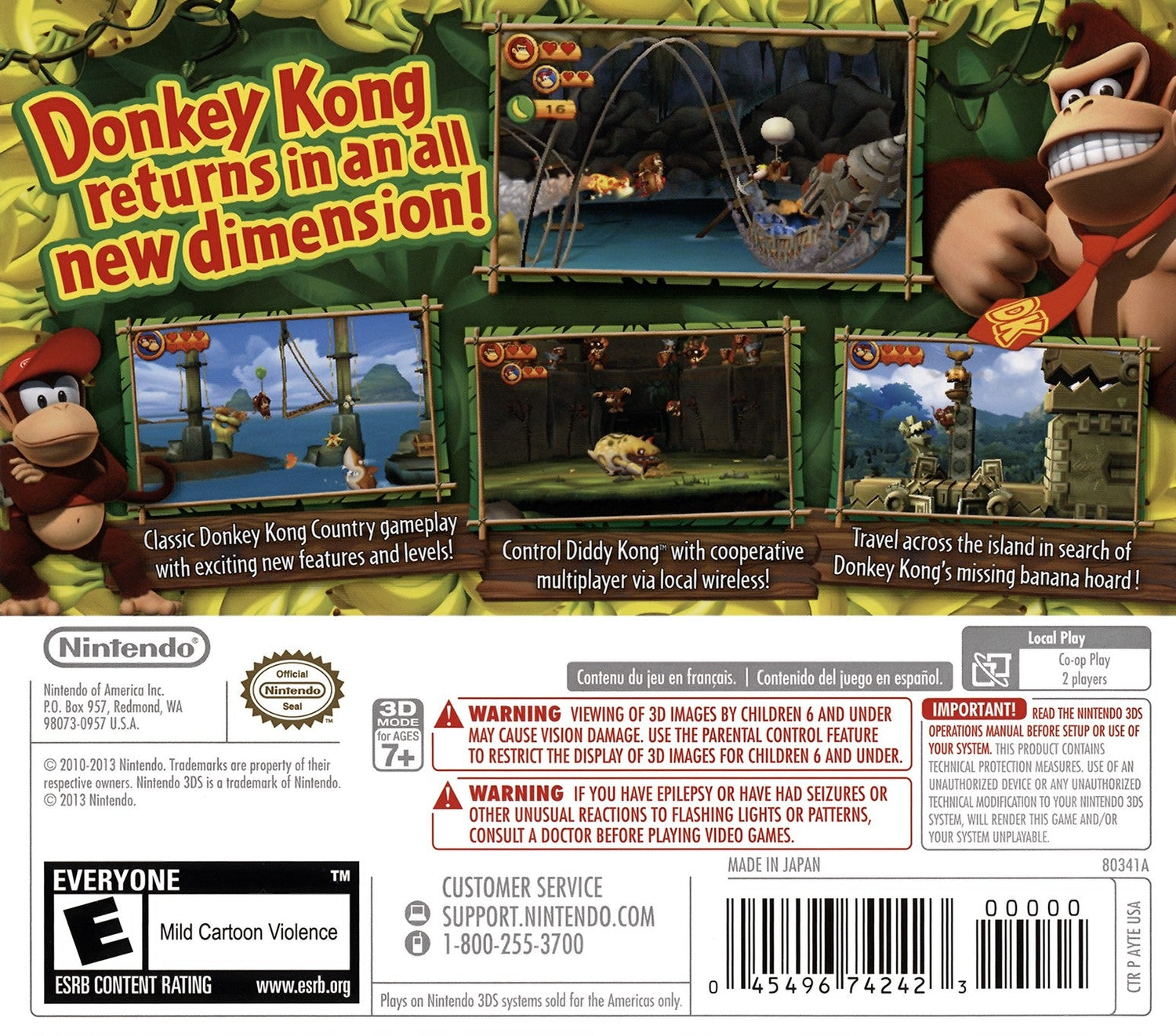 Donkey Kong Country Returns 3D - Nintendo 3DS - Retro Island Gaming