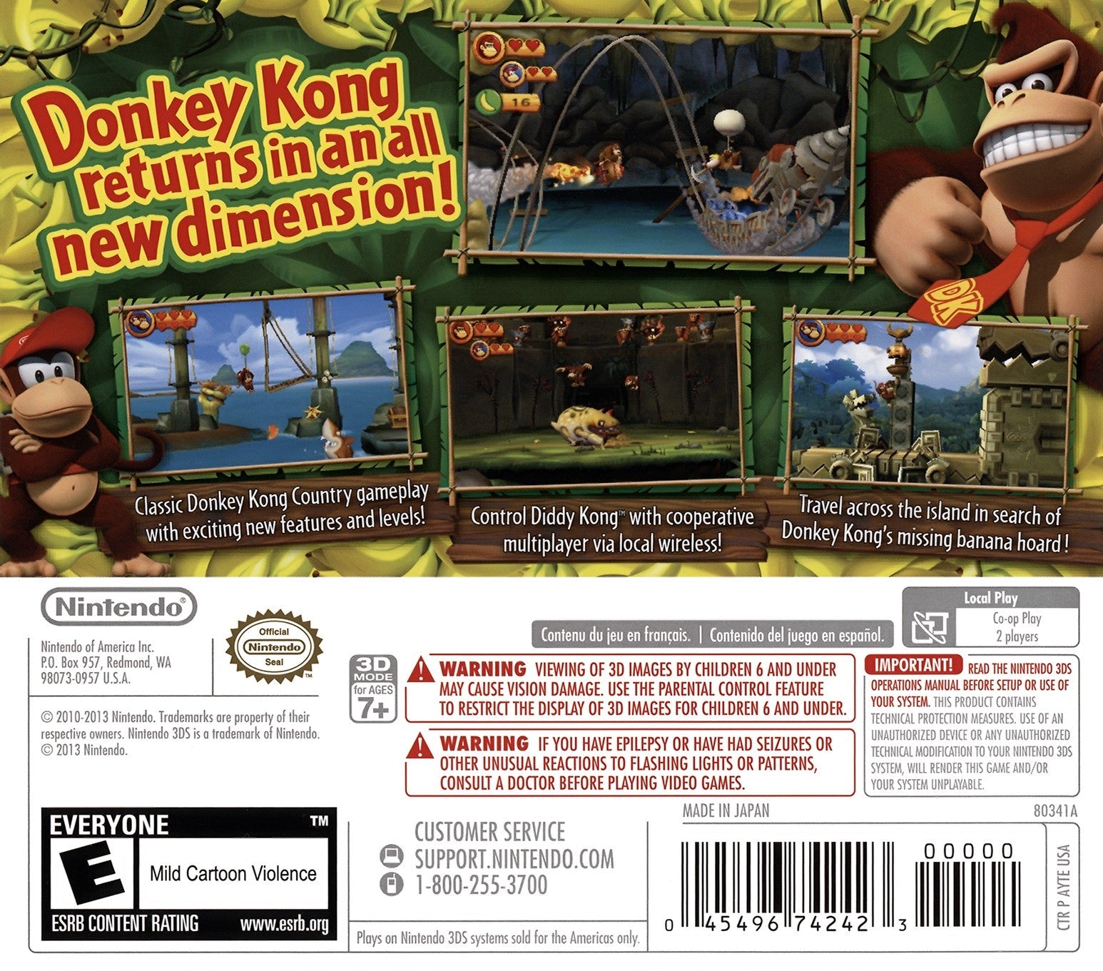 Donkey Kong Country Returns 3D - Nintendo 3DS - Retro Island Gaming