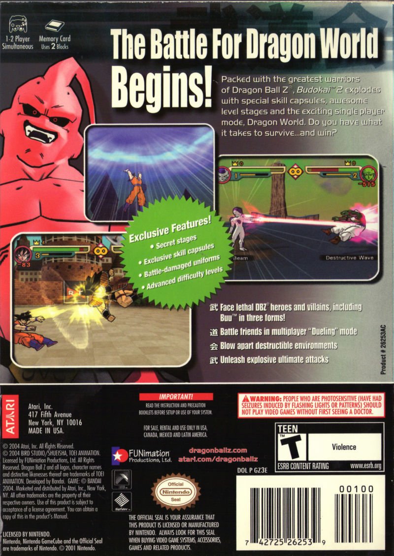 Dragon Ball Z Budokai 2 - Gamecube - Retro Island Gaming