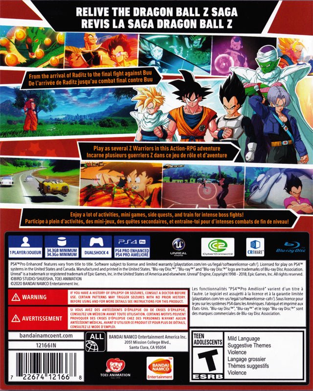 Dragon Ball Z: Kakarot - Playstation 4 - Retro Island Gaming