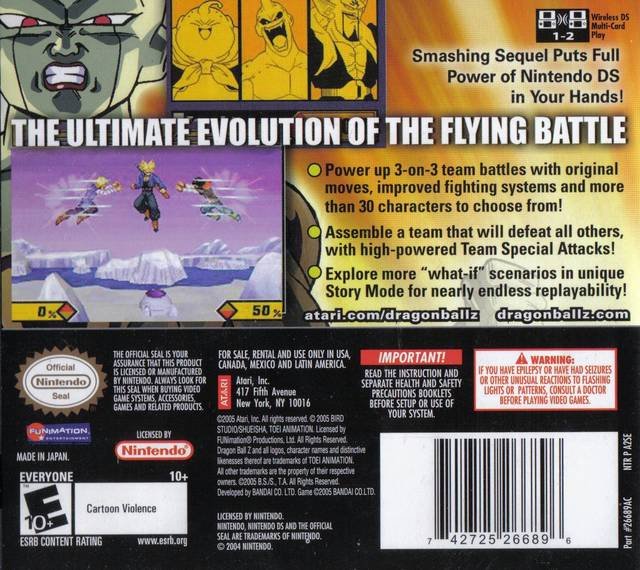 Dragon Ball Z Supersonic Warriors 2 - Nintendo DS - Retro Island Gaming