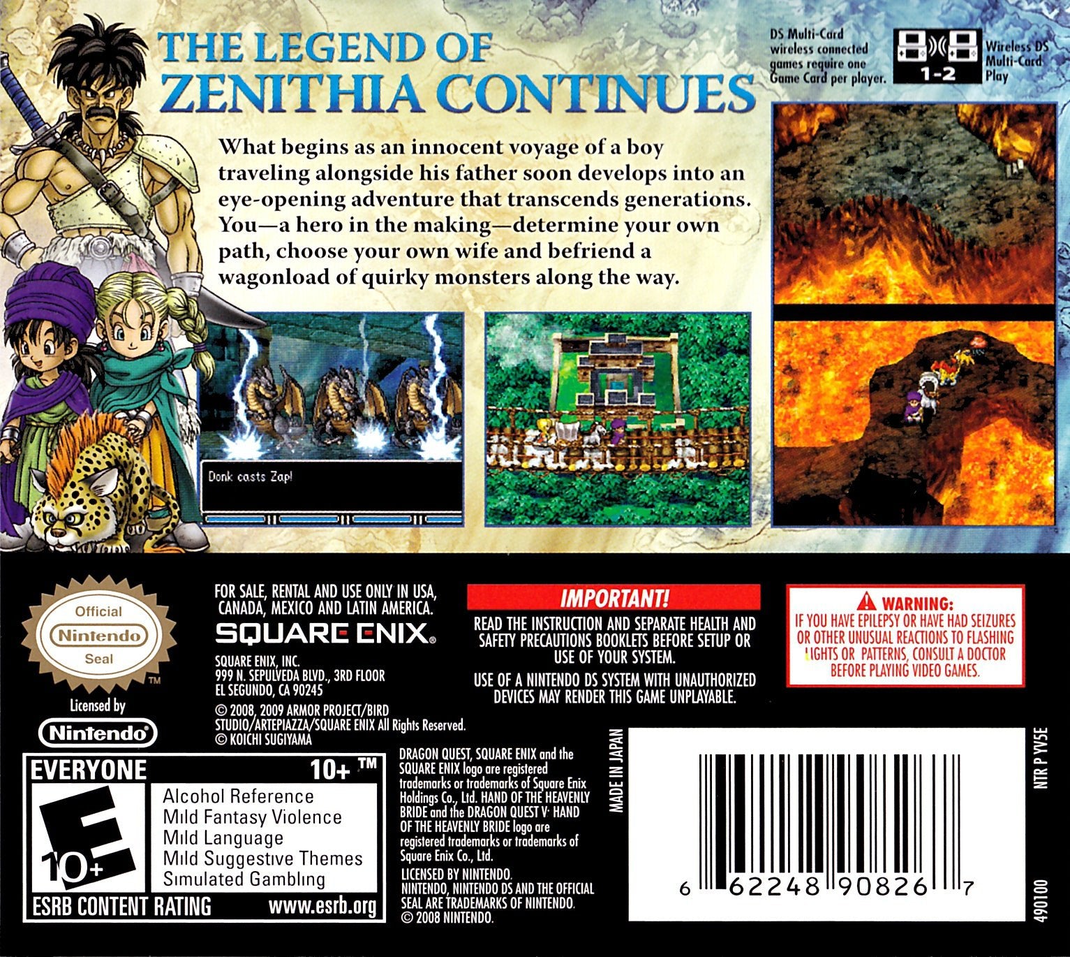 Dragon Quest V Hand of the Heavenly Bride - Nintendo DS - Retro Island Gaming