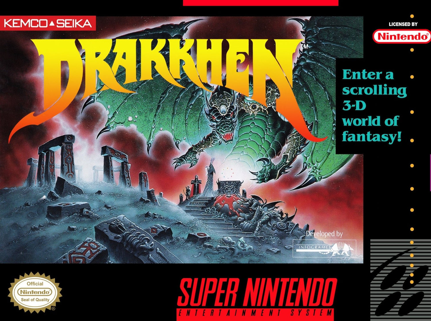 Drakkhen - Super Nintendo - Retro Island Gaming