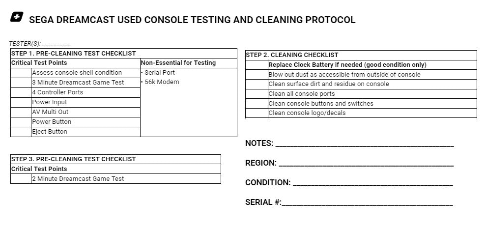 Dreamcast System - Certified Tested & Cleaned