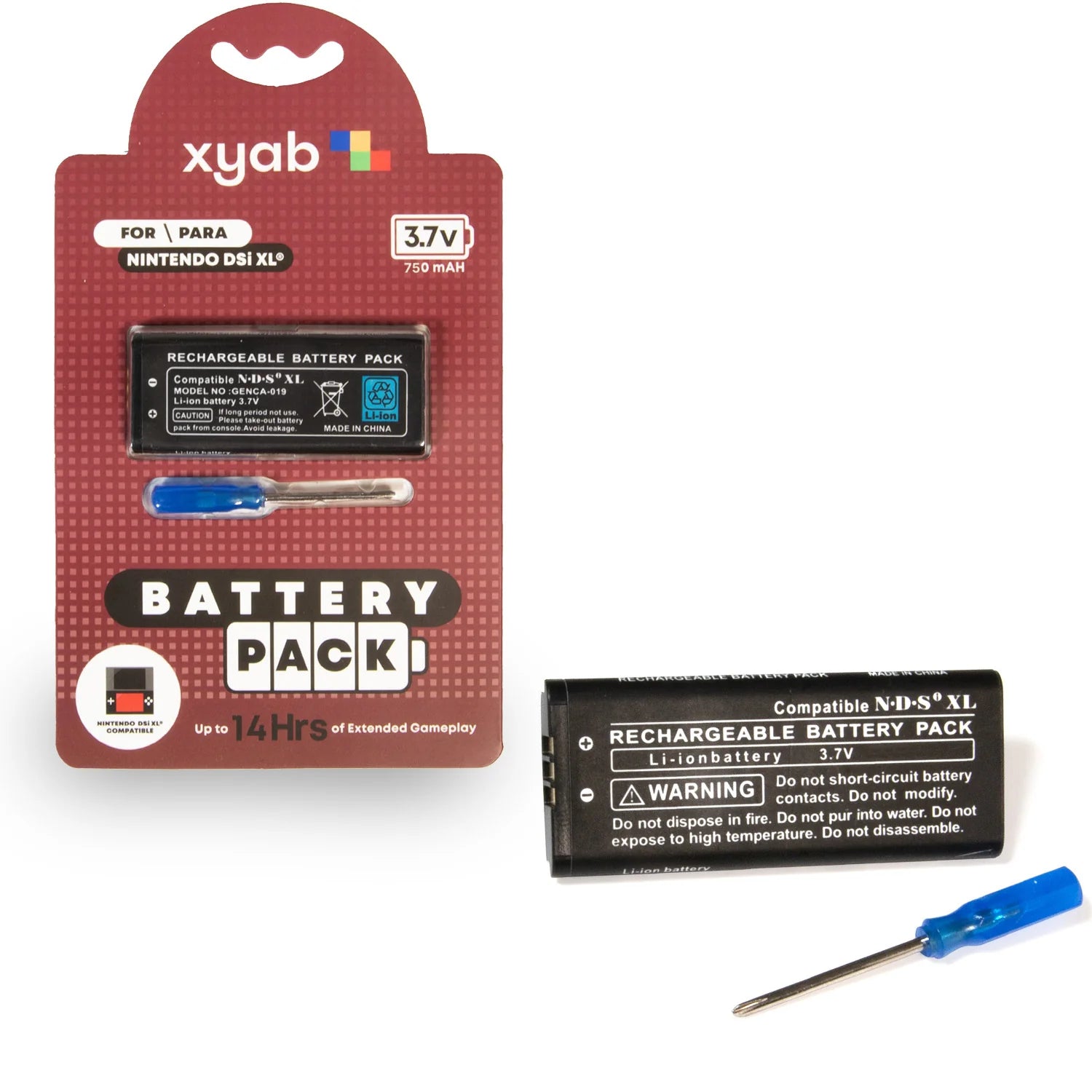 Rechargeable Battery Pack for Nintendo DSi XL - xyab