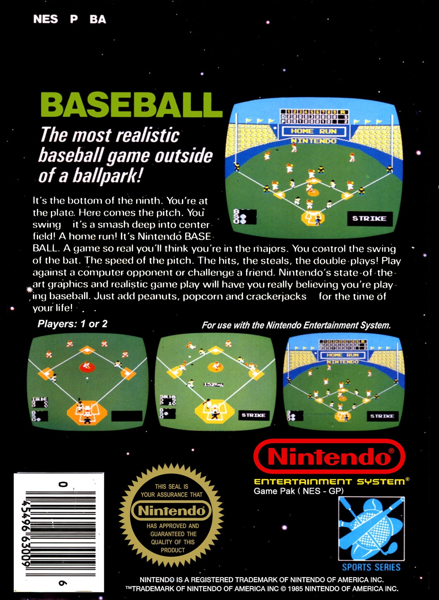 Baseball [5 Screw] - NES