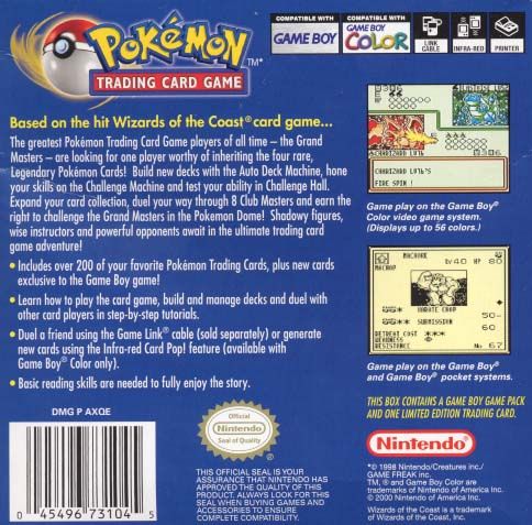 Pokemon Trading Card Game - GameBoy Color