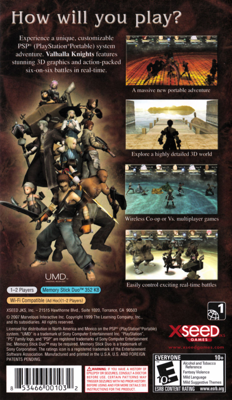 Valhalla Knights - PSP