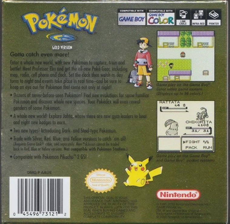 Pokemon Gold - GameBoy Color - Retro Island Gaming