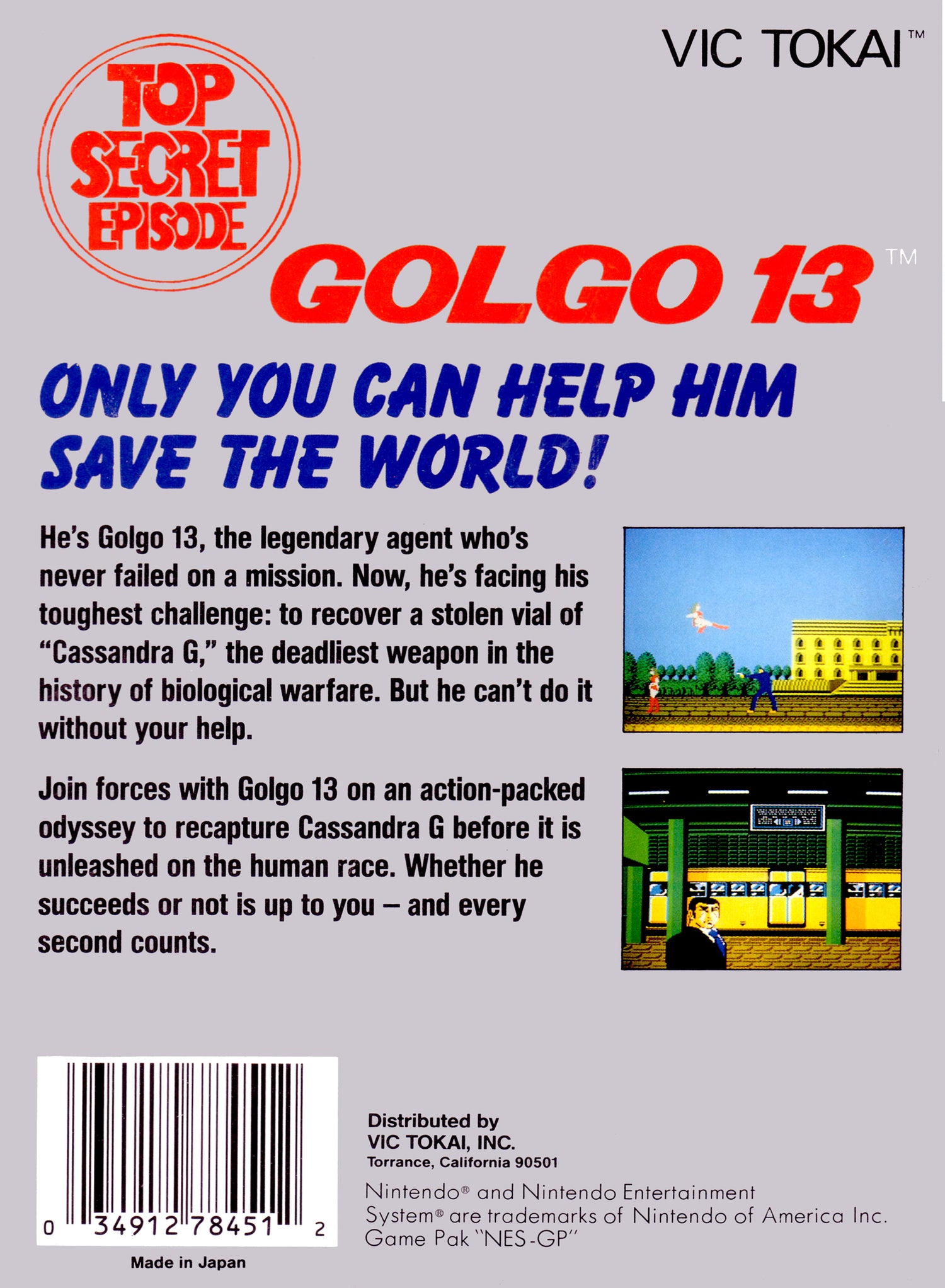 Golgo 13 Top Secret Episode - NES