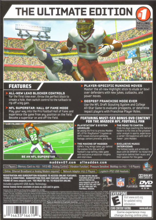 Madden 2007 [Edición Salón de la Fama] - Playstation 2