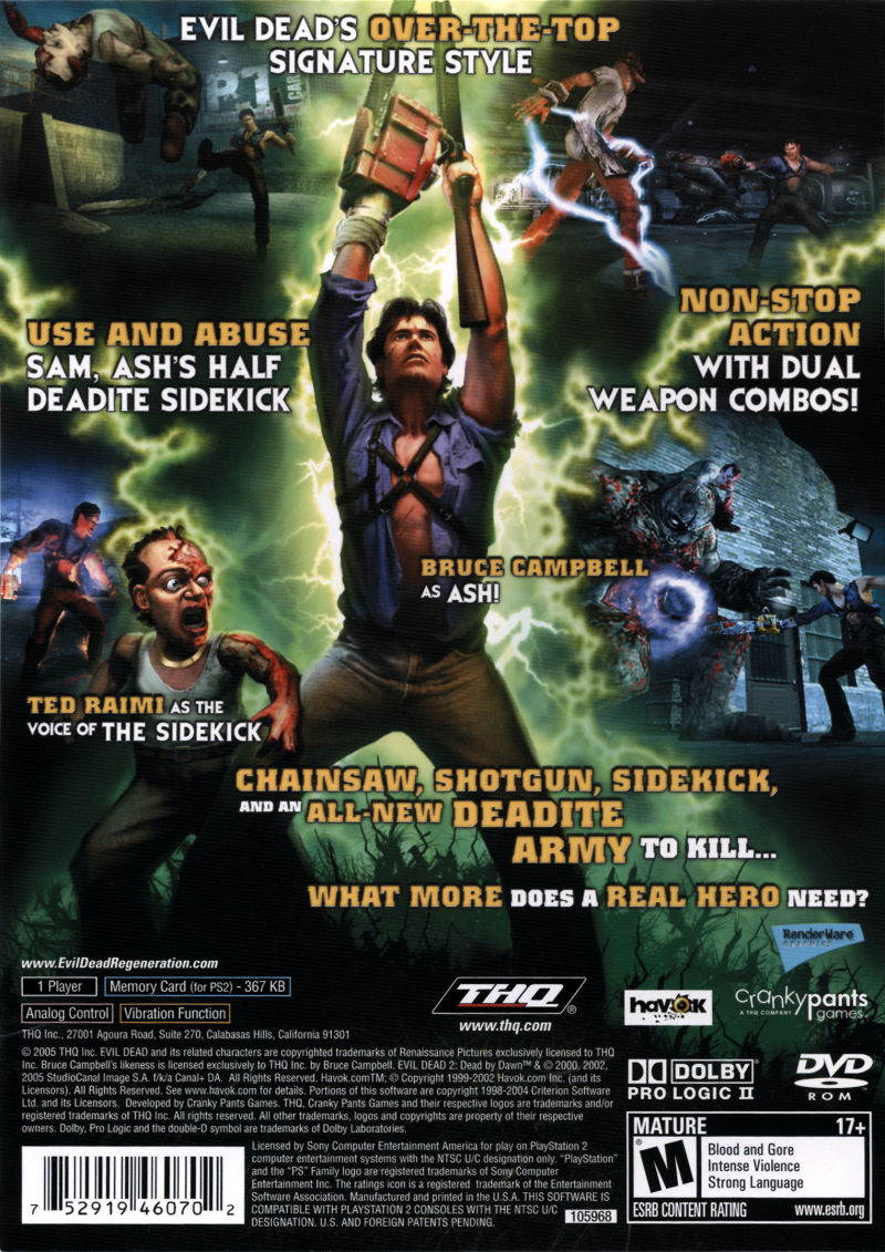 Evil Dead Regeneration - Playstation 2