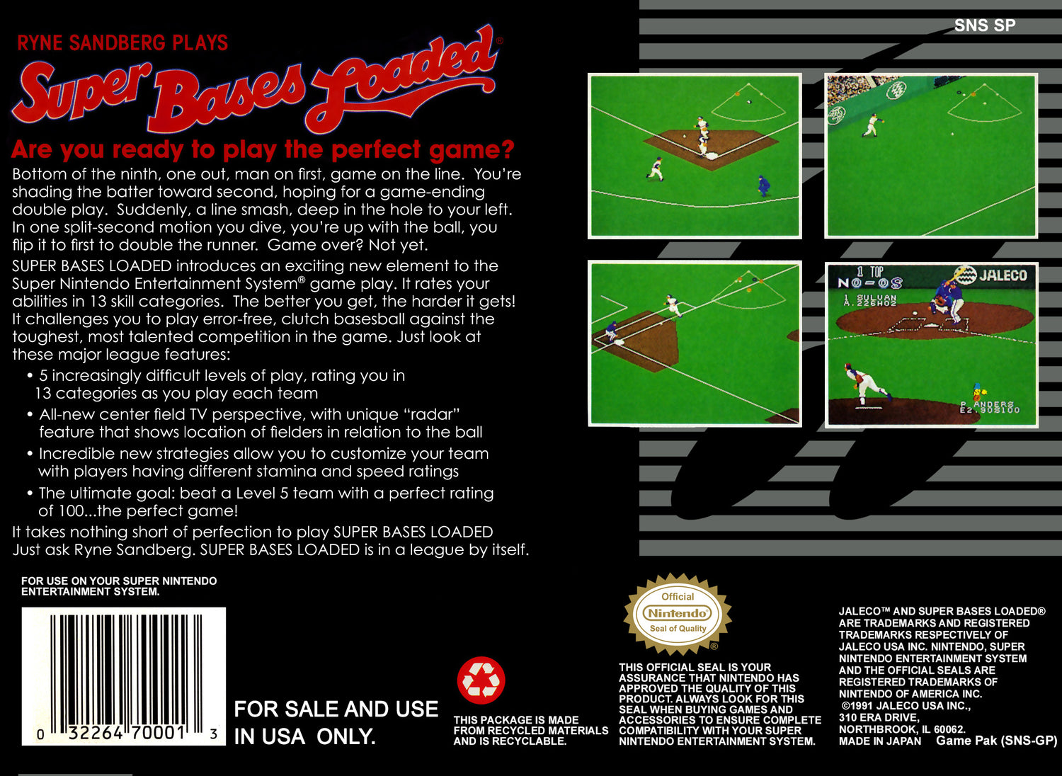 Super Bases Loaded - Super Nintendo