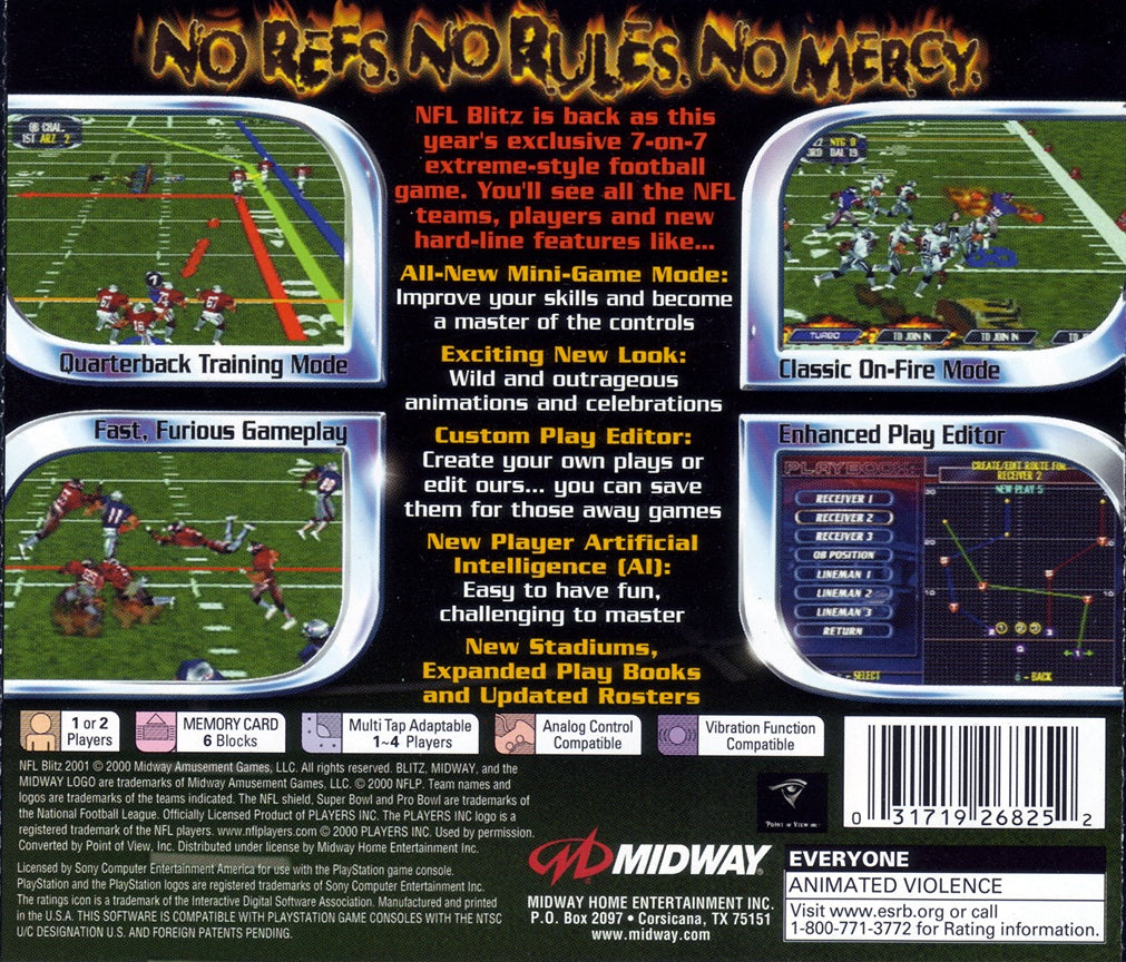 NFL Blitz 2001 - Playstation