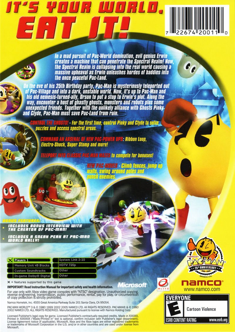 Pac-Man World 3 - Xbox