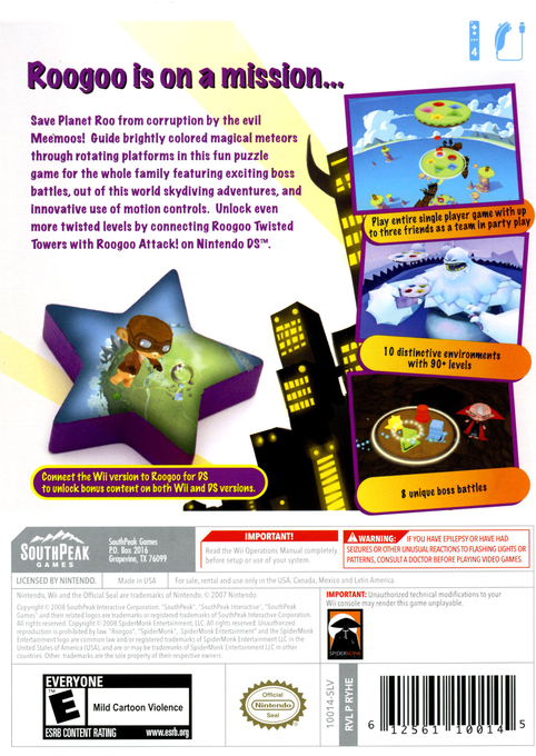 Roogoo Twisted Towers - Wii