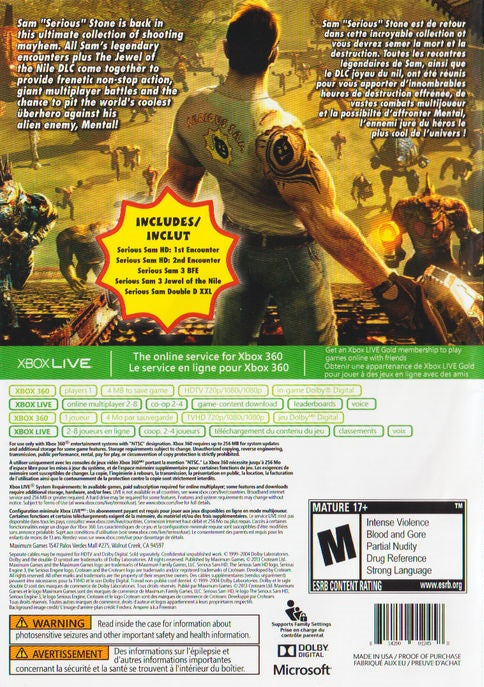 Serious Sam Collection - Xbox 360