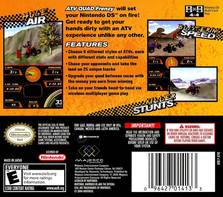 ATV Quad Frenzy - Nintendo DS