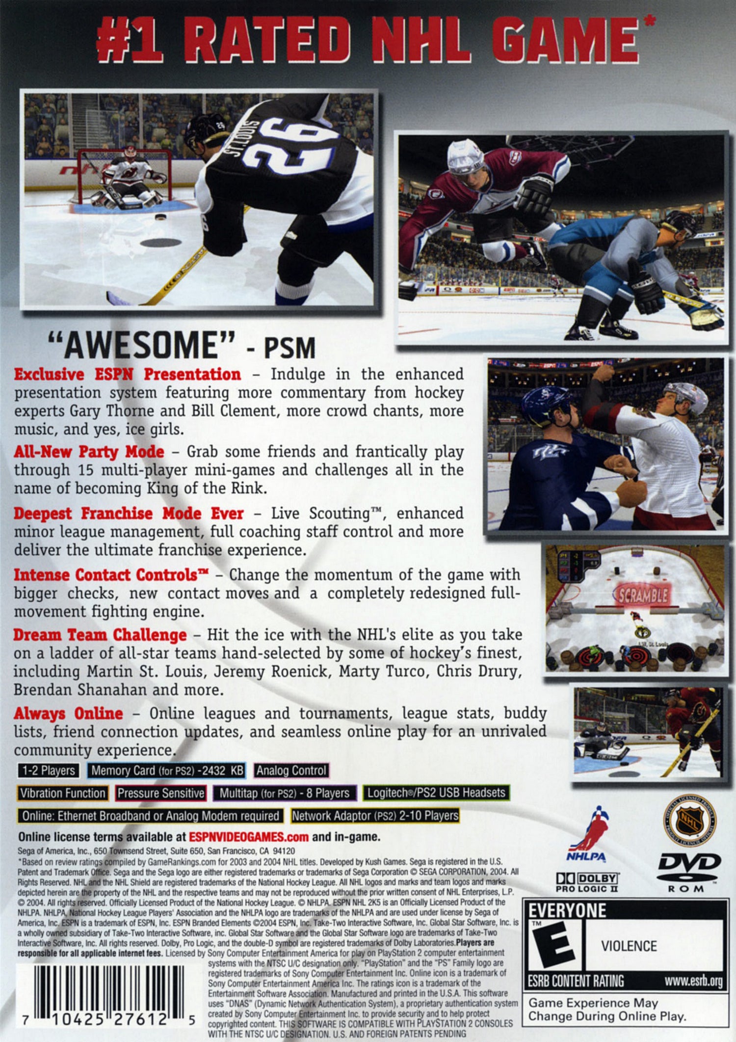 ESPN NHL 2K5 - Playstation 2