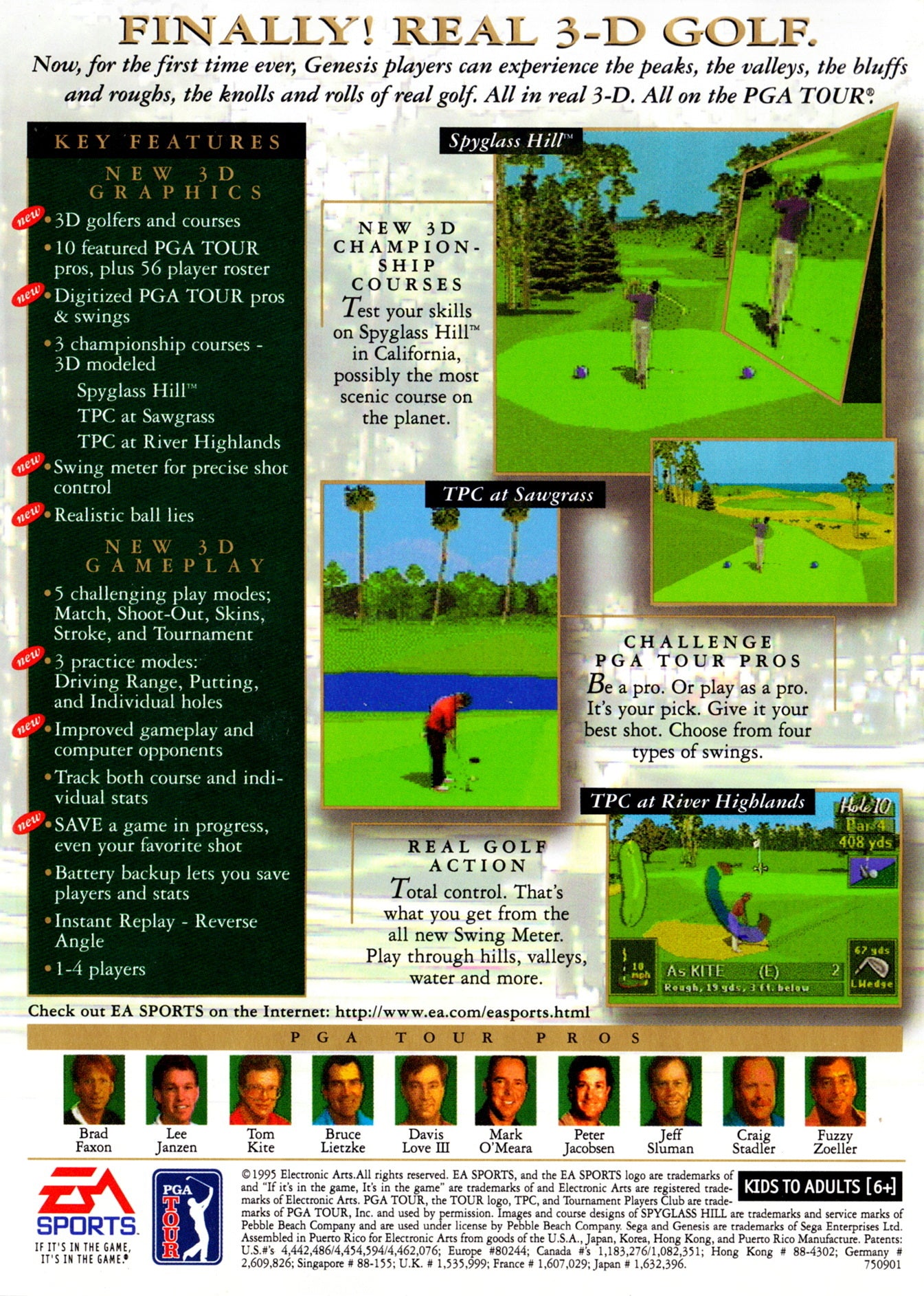 PGA Tour 96 - Sega Genesis