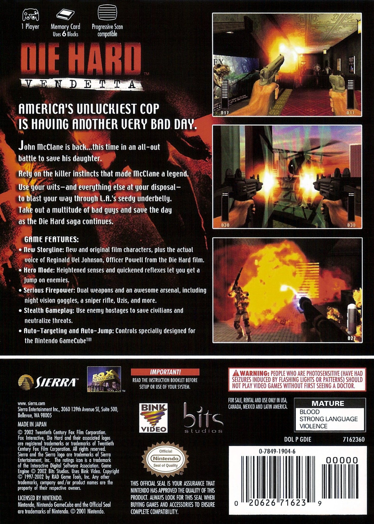 Die Hard Vendetta - Gamecube