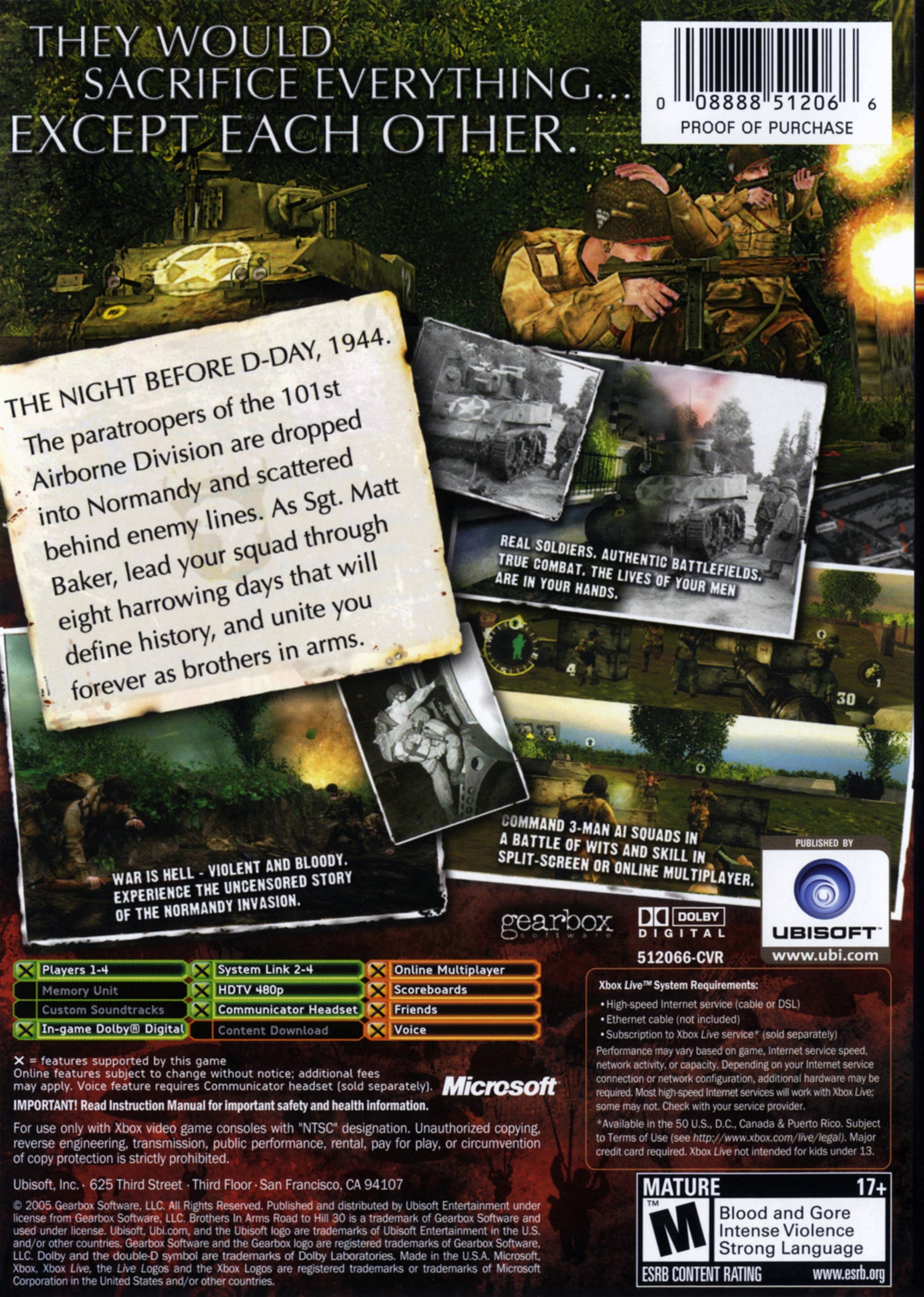 Brothers in Arms Road to Hill 30 - Xbox