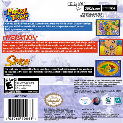 Mouse Trap / Operation / Simon - GameBoy Advance - Retro Island Gaming