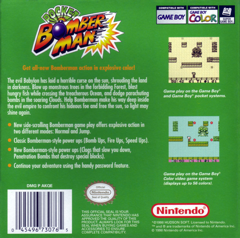 Bolsillo Bomberman - GameBoy Color