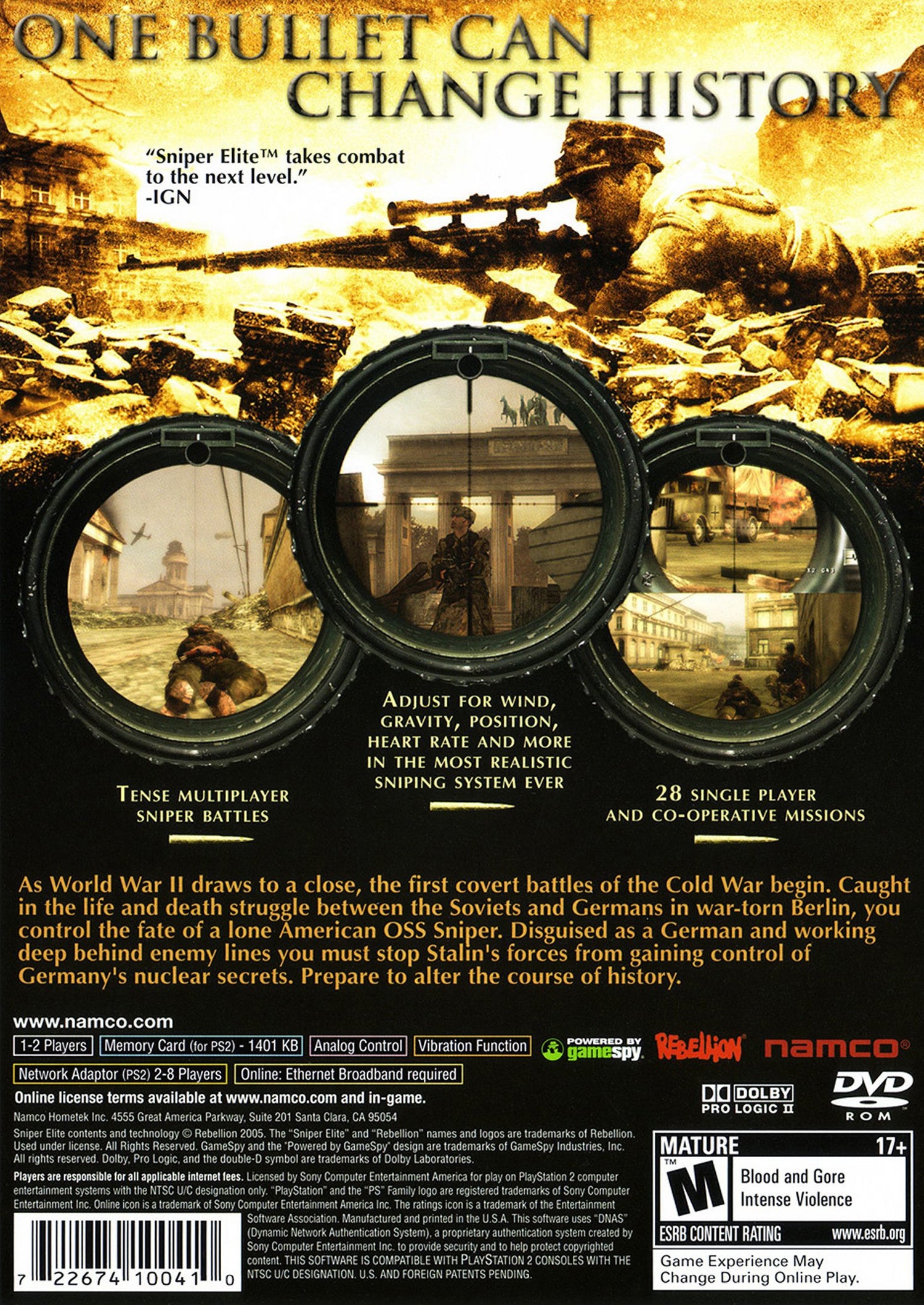 Sniper Elite - Playstation 2
