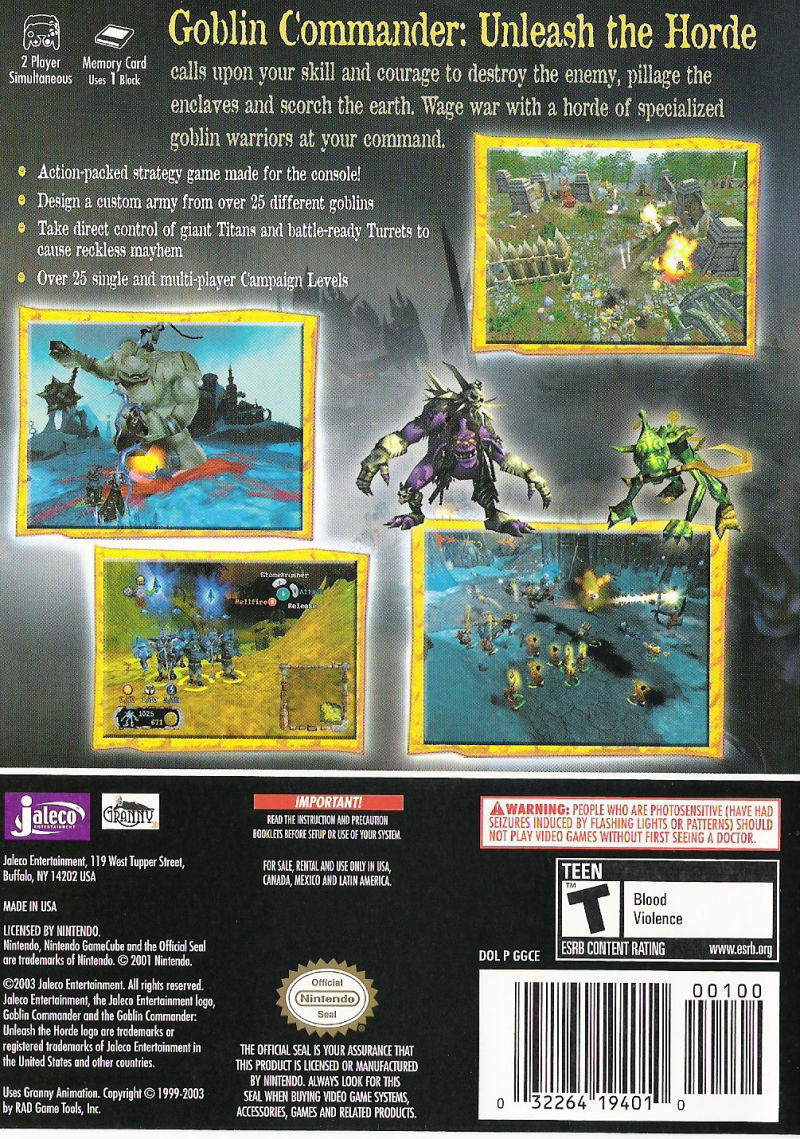 Goblin Commander - Gamecube