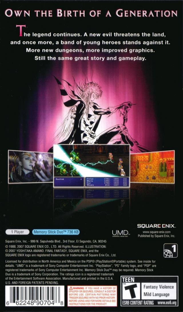 Final Fantasy II - PSP