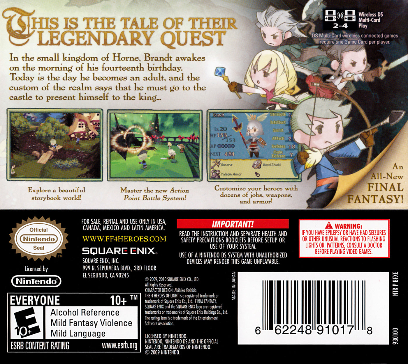 Final Fantasy: The 4 Heroes of Light - Nintendo DS