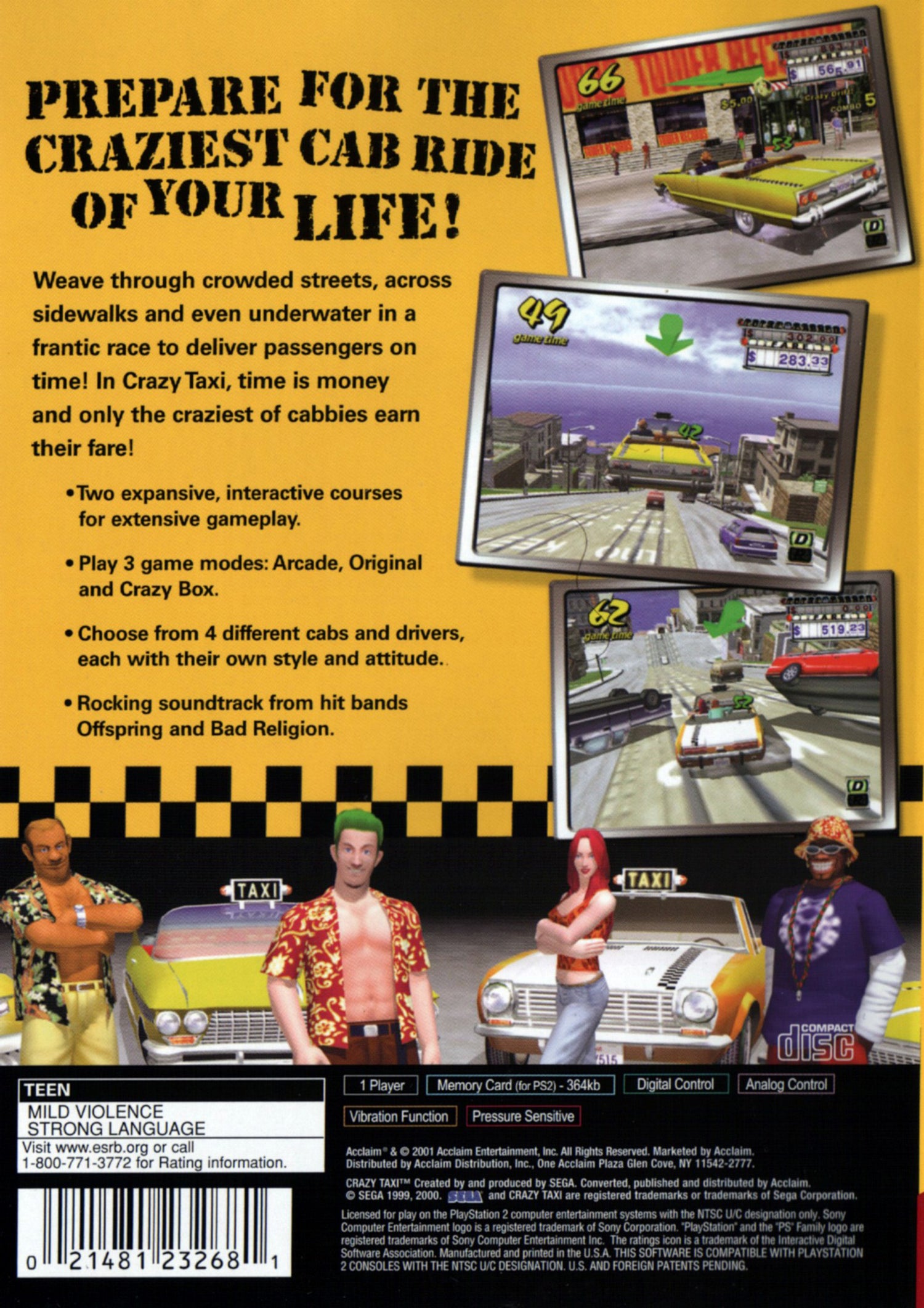 Crazy Taxi - Playstation 2