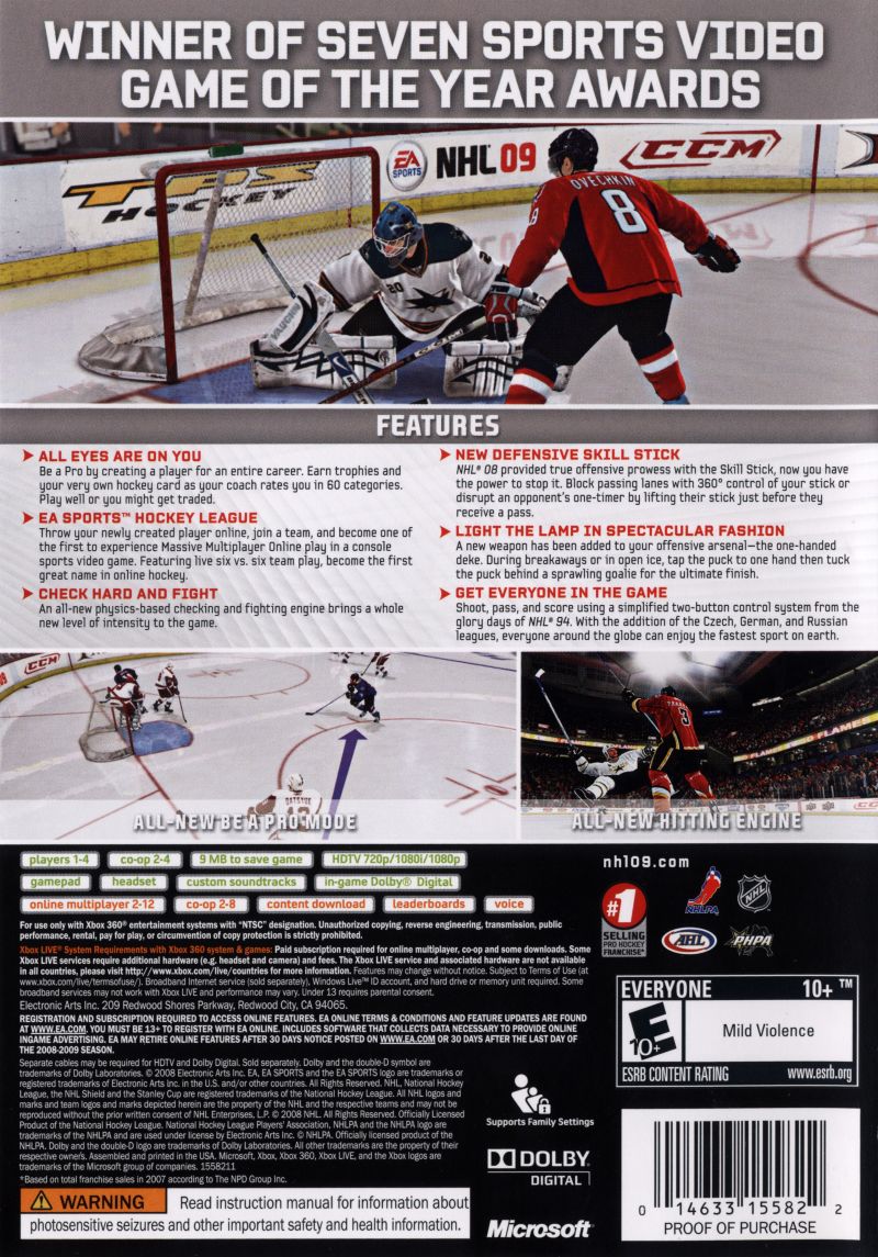 NHL 09 - Xbox 360 - Retro Island Gaming