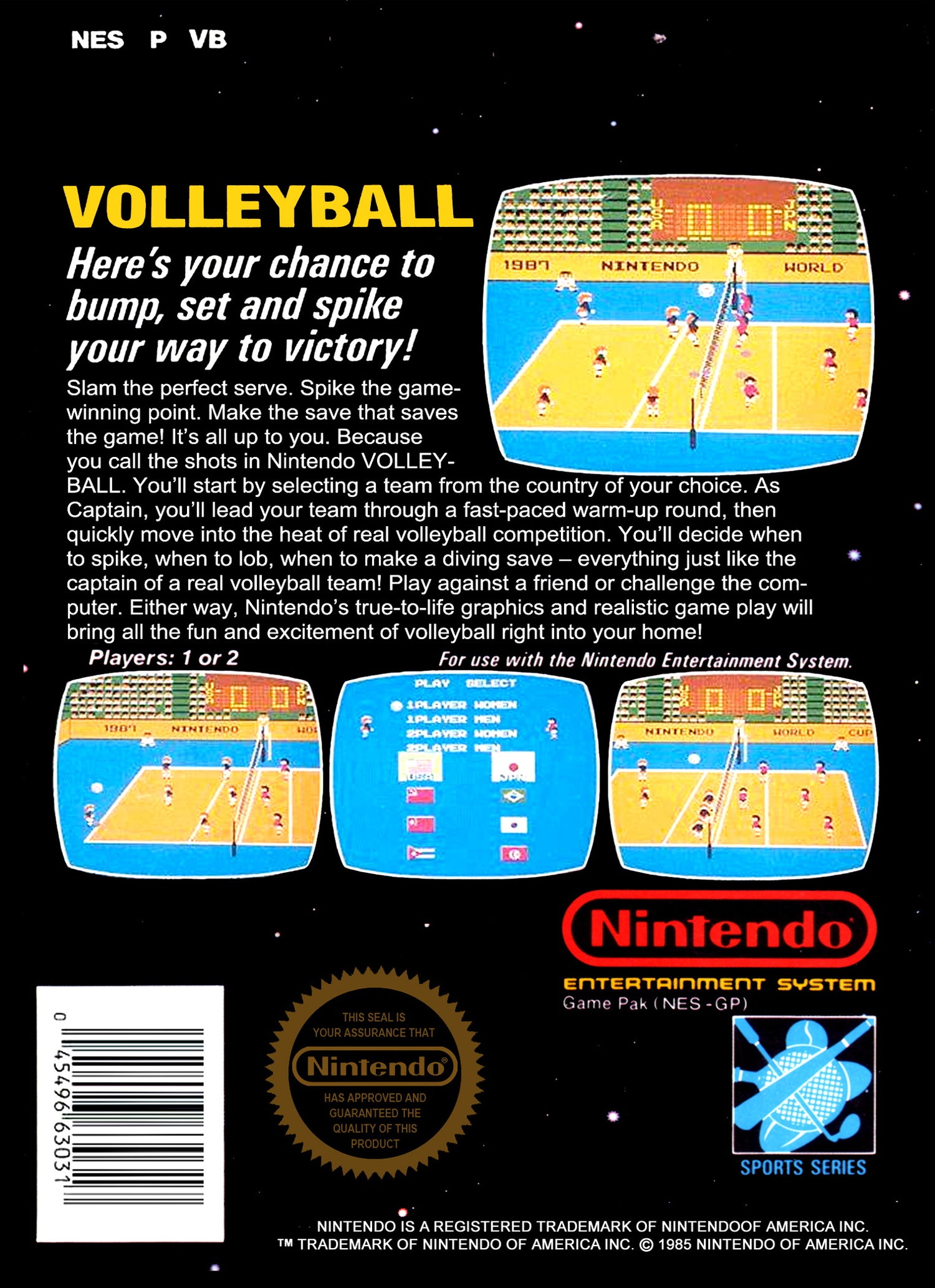 Volleyball [5 Screw] - NES